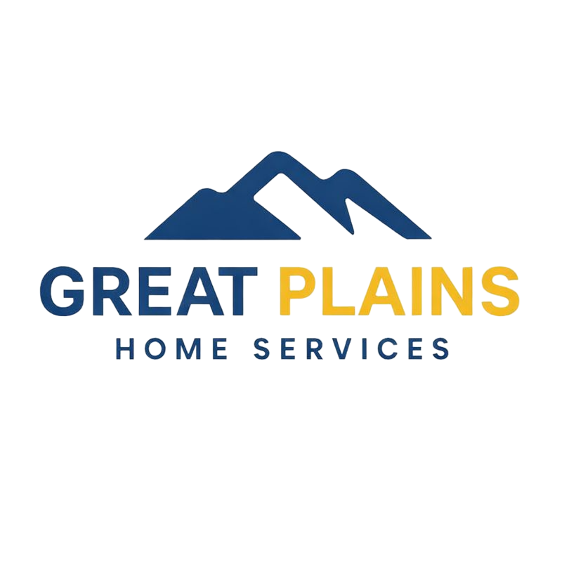 Great Plains Home Services logo with mountain icon
